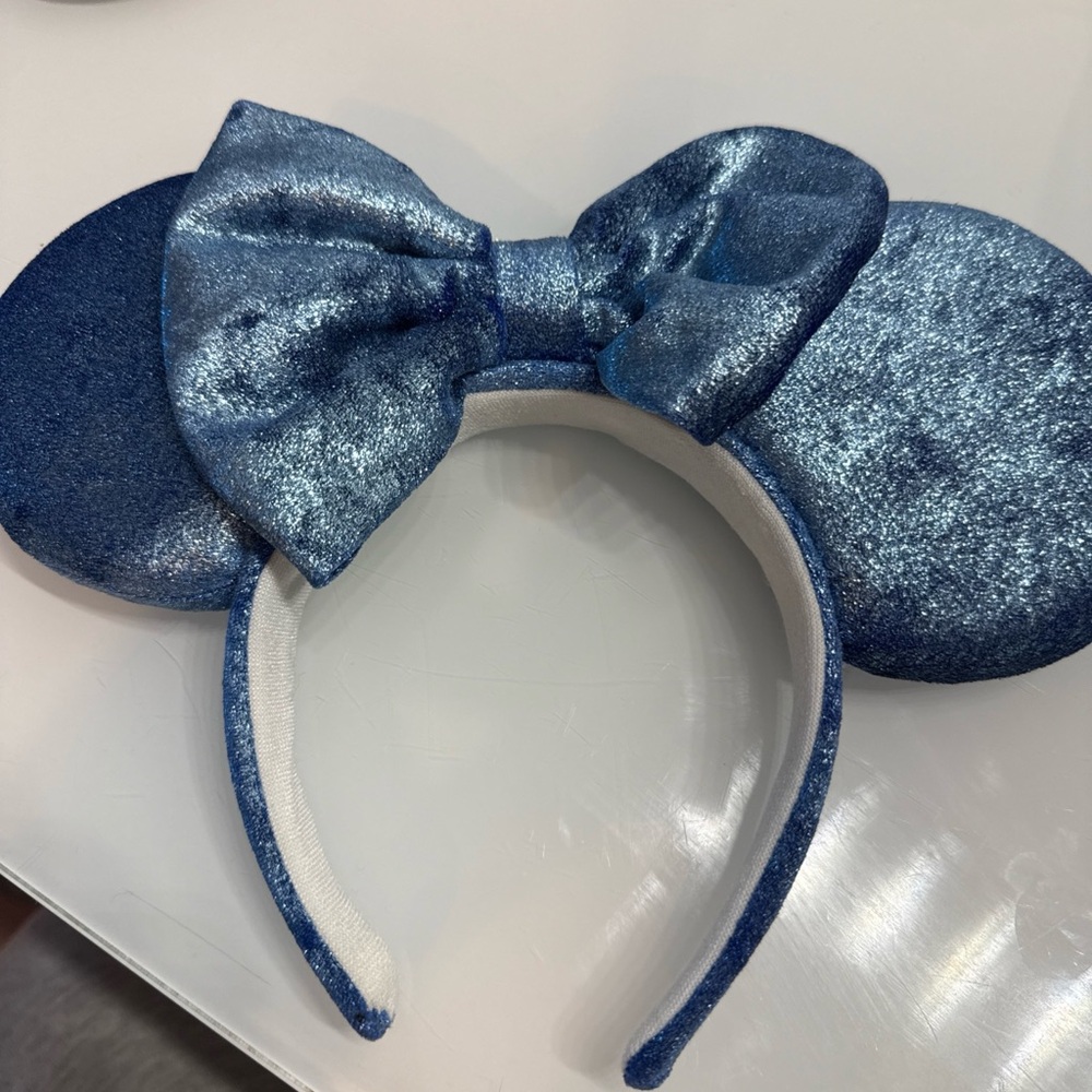 Disney Minnie Mouse Ears Inspired Headband - Iridescent Blue - Cinderella